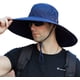 thumbnail image 1 of Sombrero de pescador de ala ancha con protección solar UPF50+, impermeable, para pesca, senderismo y acampada., 1 of 6