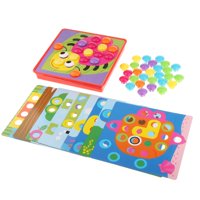 Magideal - Rompecabezas De Mosaico, Aprendizaje Temprano, Tablero De Clavijas De Mosaico, Clavos De Setas, Tablero De Clavijas Para Niños, Niñas Y Niños, Regalos