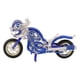 thumbnail image 2 of Modelo De Motocicleta Figura De Metal Artesanía Decoración De Recuerdo Para Bar Sala De Estar Café Azul, 2 of 3