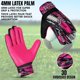 thumbnail image 4 of Guantes de arquero Veltine Sports para niños, talla 5, rosa, 4 of 7