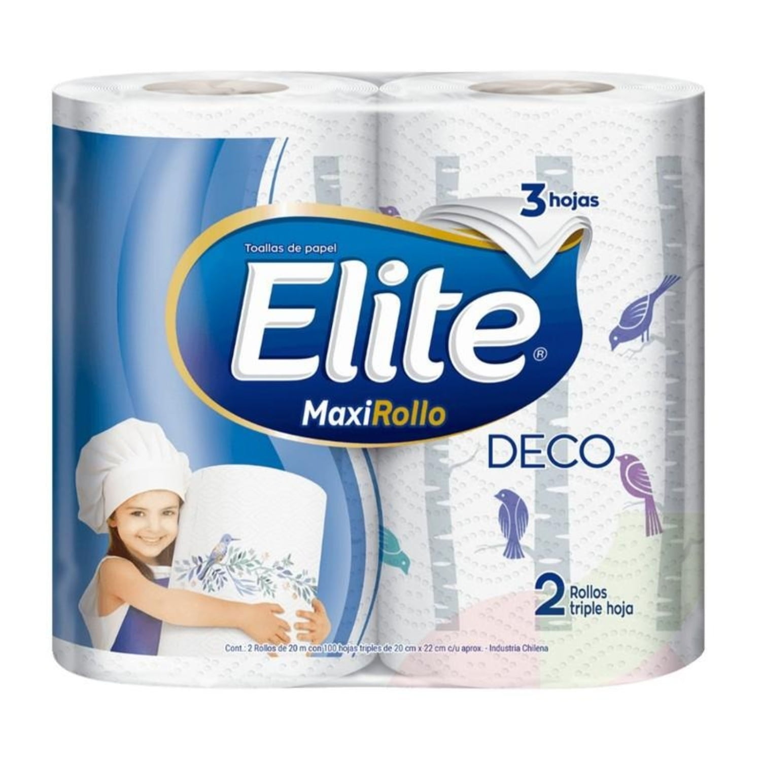 Elite - Pack X 4 Toalla De Papel Deco 2 Unidades –
