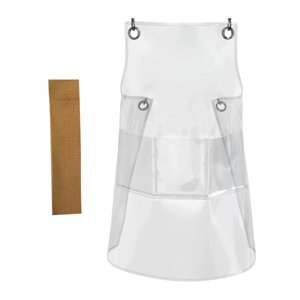 Magideal - Delantal Impermeable Transparente Accesorios De Fotos Resistentes Al Desgaste Ligero Resistente Al Aceite Sin Lavado Protector De Servicio Pesado Para Amarillo