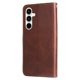 thumbnail image 2 of Funda tipo cartera para Samsung Galaxy A35 con bolsillo con cremallera y ranuras para tarjetas – Función de soporte Marrón, 2 of 6