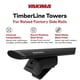 thumbnail image 3 of Torres para Barras de Techo Yakima Timberline Paquete de 4 Capacidad Extendida, 3 of 9