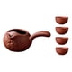 thumbnail image 4 of Tetera De Cerámica Con Juego De Tazas Duradera Con Asa Lateral Para La Cocina Del Hogar Del Hotel Rojo Con Palabra, 4 of 5