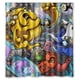 thumbnail image 1 of Cortina de ducha con diseño de Hora de Aventuras de Animales, juego de cortinas de baño con ganchos, tamaño 66 x 72 pulgadas, 1 of 3
