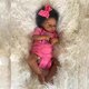 thumbnail image 4 of Muñeca Reborn GYCV para niña negra, 50 cm, piel oscura realista, 4 of 5