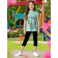 Conjunto Niña Hello Kitty Verde 6