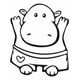 thumbnail image 1 of Decomural Cartoon Hippo Nurserynursery WS-16161, 1 of 2
