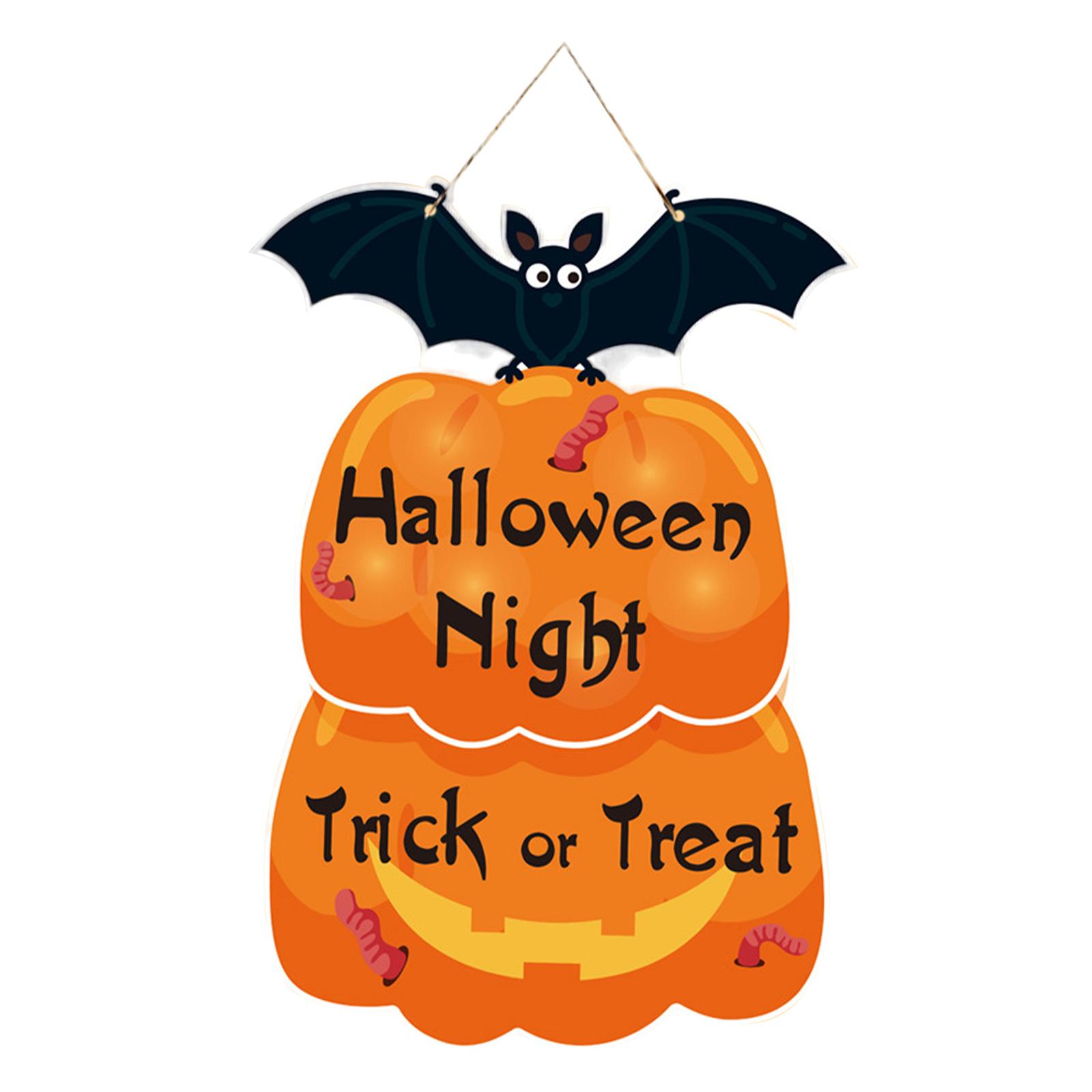 Magideal - Adorno Colgante De Papel Para Puerta De Halloween, Diseño De Escena, Decoración Del Hogar, Decoración De Halloween Para Dormitorio, Vacaciones Al Aire 43X30 Cm