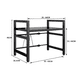 thumbnail image 3 of Estante Repisa Rack Extendible Microondas Cocina Gancho Negro, 3 of 3
