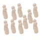 thumbnail image 3 of 20 Unids Inacabados En Blanco Bricolaje Maderas De Madera Mu?ecas De Clavija Pastel De Boda Topper Craft D 35mm Ni?a, 3 of 3