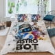thumbnail image 2 of Astro Bot Conjunto de sábanas temático, trío de piezas, cómodo y amigable con la piel, diseño único, regalo de decoración para el hogar para familiares, amigos y fans,135X200cm, 2 of 6