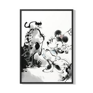 Creango - Cuadro Poster Enmarcado Minnie Mouse Diseño 2 Decorativo