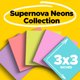 thumbnail image 3 of Notas Adhesivas Post-it Super Sticky 3 x 3 in Multicolor, 12 Pads, 3 of 3