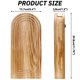 thumbnail image 2 of Jarrones De Pared De Madera Set De 2 Con Pasto De Pampas, 2 of 7