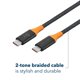 thumbnail image 3 of Cable USB-C Insignia 240W 244 cm Trenzado para Sincronización, 3 of 3