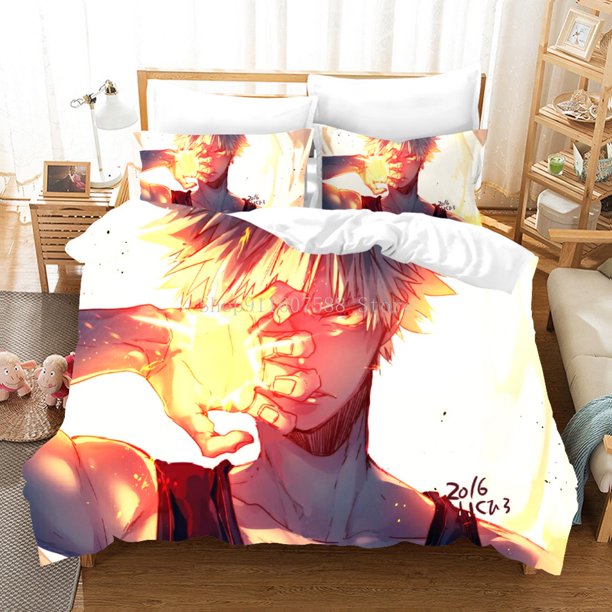 Fashion Anime My Hero Academia Bedding Set Single Twin Full Size Bed Set Adult Kid Bedroom Duvet cover Sets Bed Sheets
