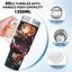 thumbnail image 5 of Tren Mugen Vaso aislado de acero inoxidable con asa, diseño temático, regalo para familia, amigos y fans; incluye pajita y encaja en el portavasos estándar, 40 oz, 5 of 6