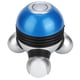 thumbnail image 1 of Mini masajeador vibratorio portátil de mano con luz LED para aliviar el dolor de cabeza, cuello y piernas (azul), 1 of 8