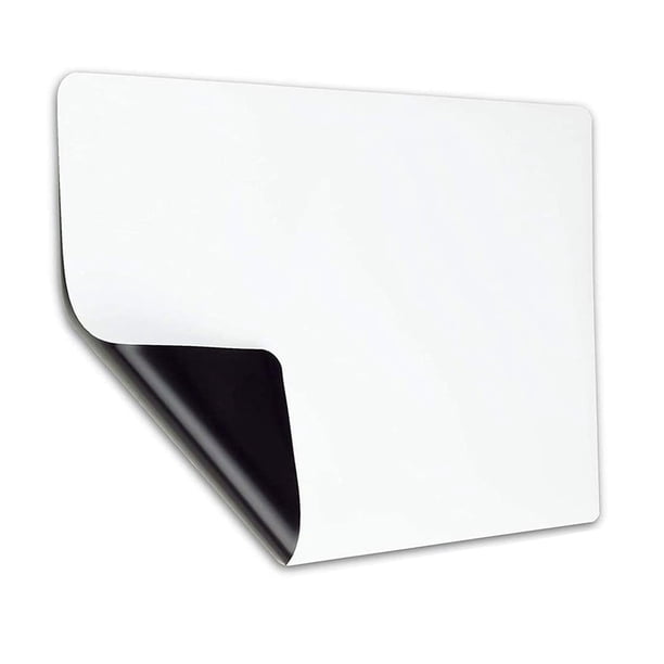 Pizarra blanca magnética de borrado en seco, pizarra blanca para refrigerador, pequeño centro de mensajes para la lista de compras de la cocina y el refrigerador de la oficina familiar.