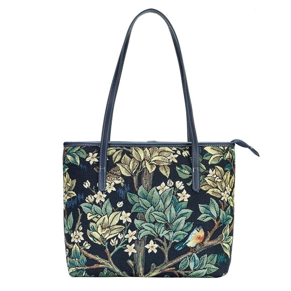 Bolso de hombro Signare Tapestry William Morris Blue Tree Of Life