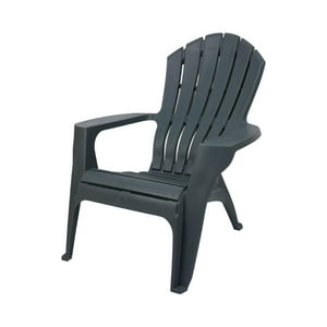 Northwest - Silla Reposera Plastica Terraza Negra Gris Tamaño Único