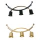 thumbnail image 1 of 2 Piezas 3 Brazos Candelabro Moderno Pilar Decorativo Candelero Oro Negro, 1 of 5