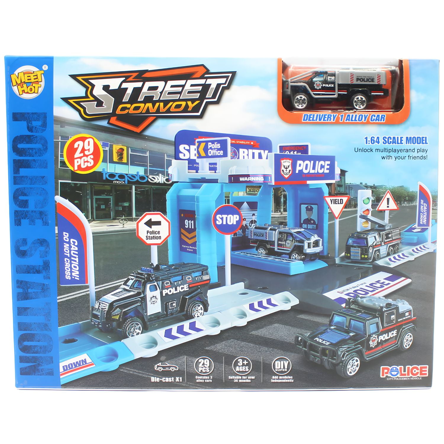 Puntostore - Set Estación De Policía 29 Piezas Aventura Total - Ps