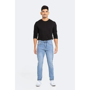 Idem - Jeans Hombre Slim Azul Claro Focalizado Suave Talla 38