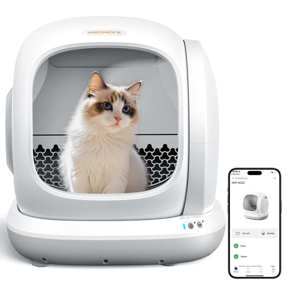 Caja de arena autolimpiante Meowant Multi-Cat de 75 litros con control APP