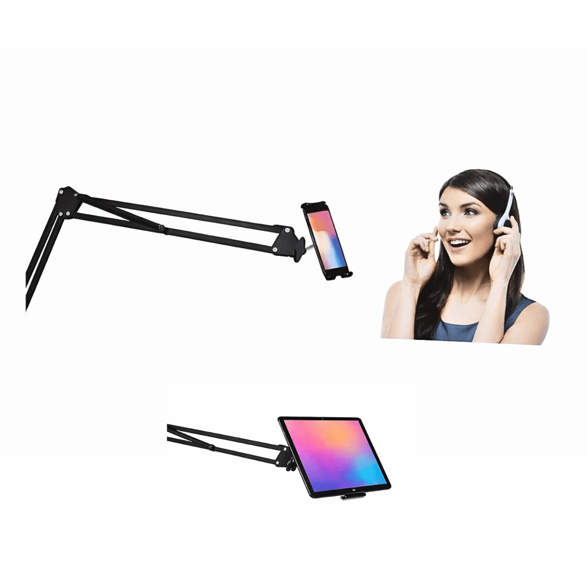 Genérico - Soporte Ajustable Profesional Grabación Para Celular Tablet