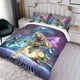 thumbnail image 3 of Metroid Miedo Conjunto de sábanas temático, trío de piezas, cómodo y amigable con la piel, diseño único, regalo de decoración para el hogar para familiares, amigos y fans,135cm *200cm, 3 of 6