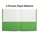 thumbnail image 3 of Carpeta de papel Staples tamaño carta verde - paquete de 25, 3 of 5