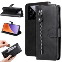 Gangxun - Funda Con Cremallera Para Xiaomi 15, Carcasa Cartera De Cuero Pu Con Soporte Y Tarjetero