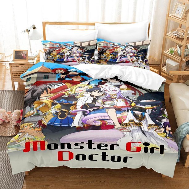 New Monster Musume: Everyday Life With Monster Girls Bedding Set Cartoon Anime 2/3 piece set Adult Kid Bedroom Duvet cover Sets Bed Sheets