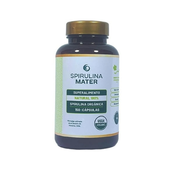 Spirulina + Lecitina 100% Natural 150 Cápsulas.