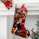 thumbnail image 2 of Deadpool Tema: Calcetines de Navidad, fino lino blanco para colgar en escaleras y chimenea, decoración navideña para el hogar, regalo de Navidad. 45cm × 32cm, 2 of 5