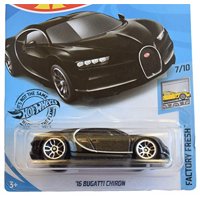 Hot Wheels Factory Fresh 7/10 '16 Bugatti Chiron 89/250, Negro