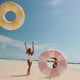 thumbnail image 3 of Flotador inflable para piscina FUNBOY Giant, vintage, amarillo, 48 pulgadas, 3 of 5