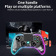 thumbnail image 4 of Controlador de Juegos Inalámbrico Claro con Iluminación LED Ajustable de 8 Colores Compatible con PS4 Pro/PS4 Slim/PS4, Gamepad con Toma de Auriculares, 4 of 7