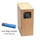 thumbnail image 2 of Bote de basura MobileVision Bamboo Slim con tapa para baño, 3 litros, 2 of 8