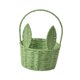 thumbnail image 5 of Cesta De Conejito De Pascua Cesta De Flores Tejida Portátil Para Vacaciones, Cocina, Camping, Verde, 5 of 5