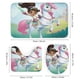 thumbnail image 3 of Nella la princesa caballero-theme 4-Piece Shower Curtain Set with Rugs, Waterproof Bathroom Decor Set Includes Bath Mat, U-Shaped Rug, Toilet Lid Cover and Curtain with Hooks, 3 of 6