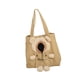 thumbnail image 2 of Bolso De Hombro De Lona Para Mascotas, Bolso De Mano, Portador De Gato, Bonito Viaje En Forma De Oso, Color Caqui, 2 of 5