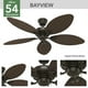 thumbnail image 3 of VENTILADOR DE TECHO HUNTER BAYVIEW 54, 3 of 10