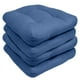 thumbnail image 3 of Cojines de patio Sweet Home Collection para sillas de exterior, funda de asiento de 48 x 48 cm, paquete de 4 (1 unidad), color azul, 3 of 3