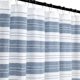 thumbnail image 1 of Cortina de ducha Serafina Home 183 cm azul y blanco a rayas, 1 of 9