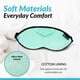 thumbnail image 5 of Antifaz para dormir Dream Essentials Opulence de microfelpa verde, 5 of 9