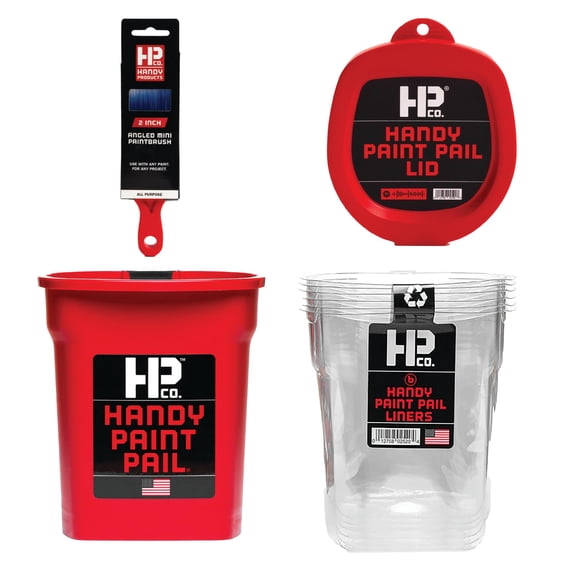 Kit de cubo de pintura HP CO. HANDY PRODUCTS 946 ml rojo